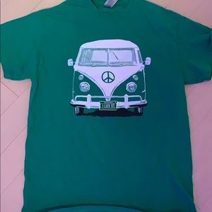 green VT shirt